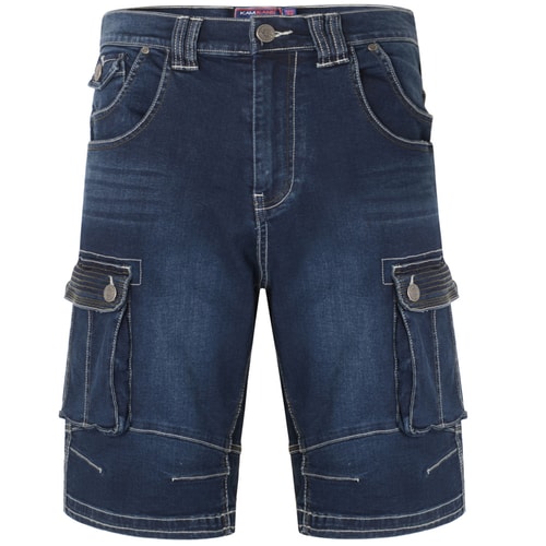 KAM Denim Cargo Shorts Dark Used
